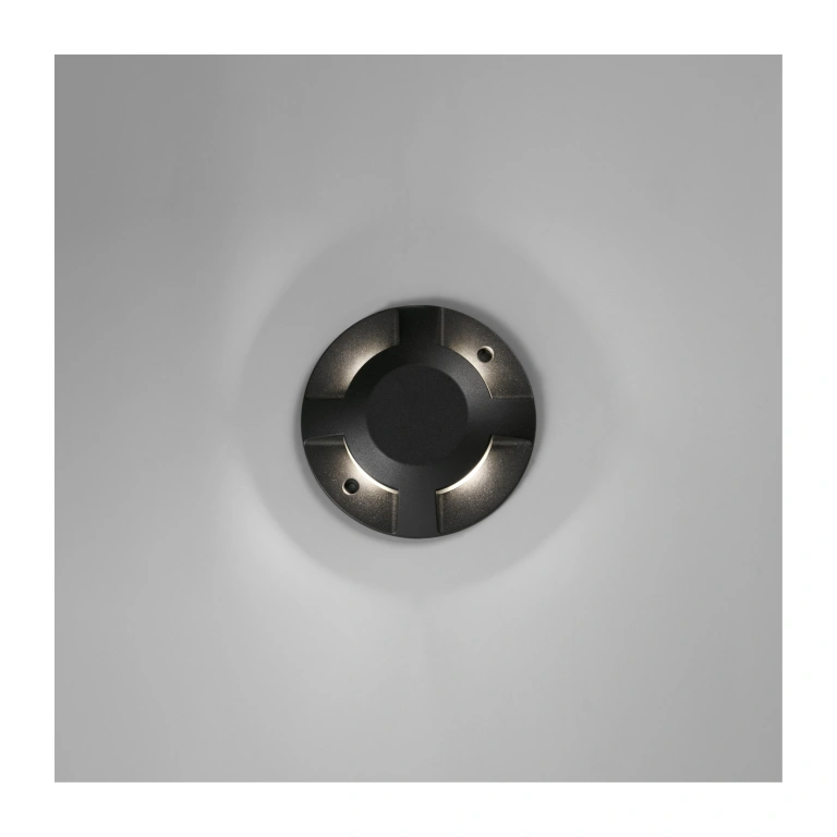 Градинска луна loth, black, led 4x3w, 3000k, 255m, faro, 70287