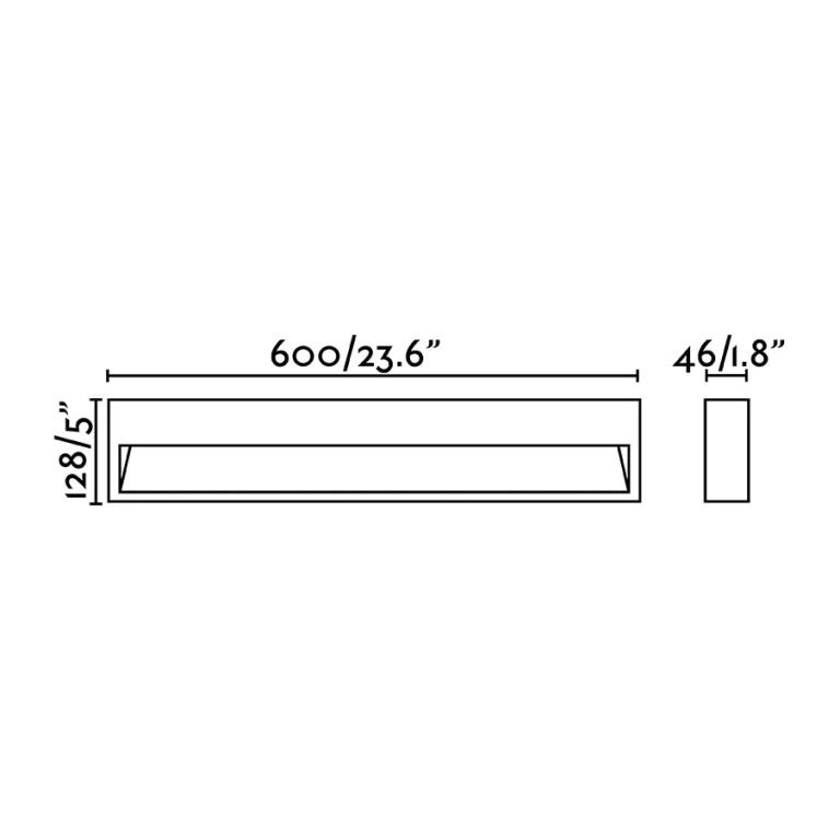 Градински аплик grada, dark grey, led 12w, 3000k, 443lm, faro, 70910