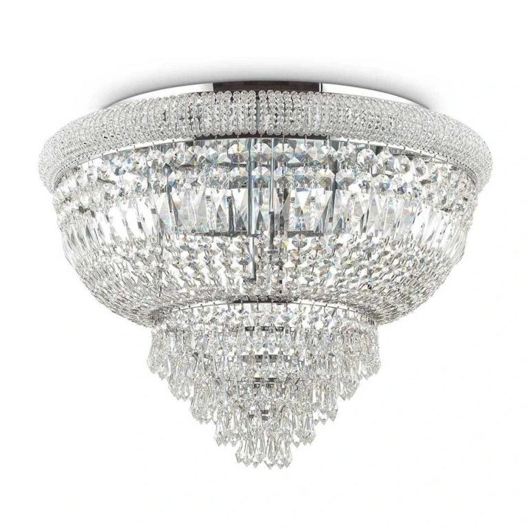 плафон dubai pl24, chrome, 24xE14, ideal lux, 243566