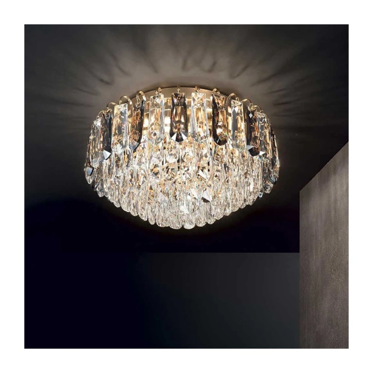 Плафон magnolia pl7, gold, 7x3.2w, 3000k, 7x300lm, ideal lux, 241296