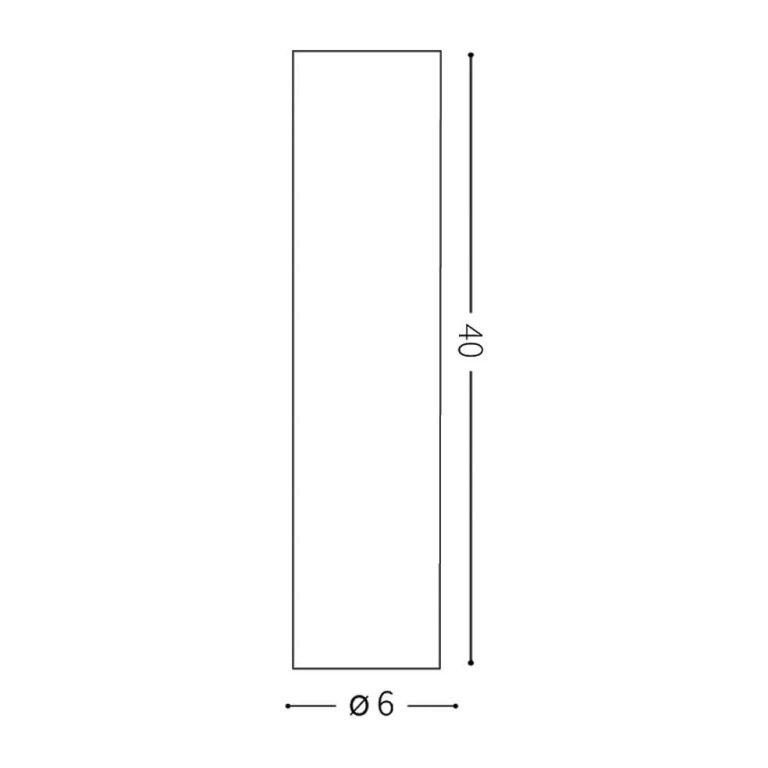 Луна look pl1 h40, white, 1x7w, 3000k, 560lm, ideal lux, 233215