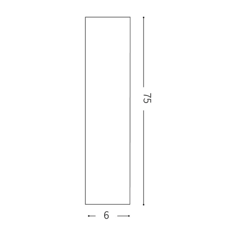 Луна sky pl1 h75, black, 1x7w, 3000k, 560lm, ideal lux, 233970