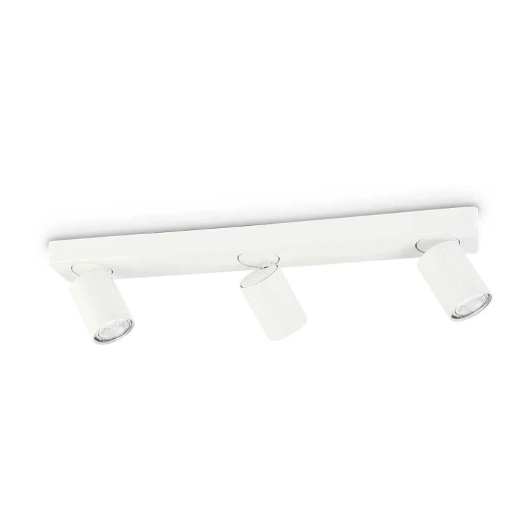 спот rudy pl3, white, 3x7w, 3000k, 3x640lm, ideal lux, 229065
