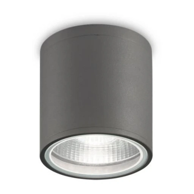 Градинска луна за външен монтаж gun pl1, antracite, 1x28w, ideal lux, 236865