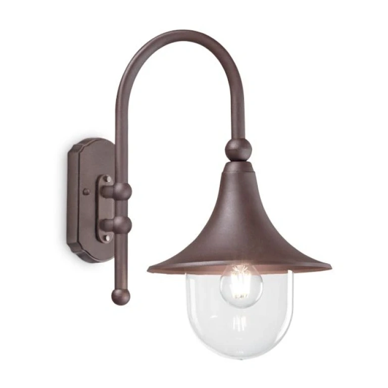 градински аплик cima ap1, coffee, 1xE27, ideal lux, 246826