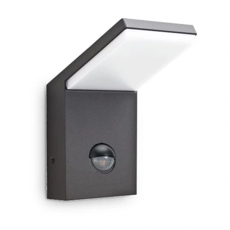 градински аплик style ap1, antracite, led 9,5w, 3000k, 680lm, sensor, ideal lux, 246864