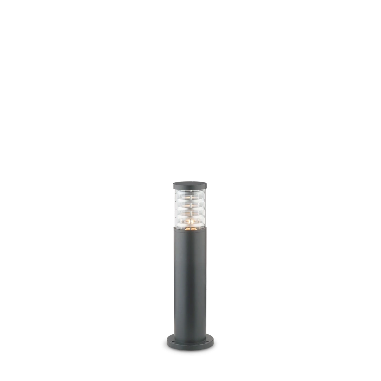 градински стълб tronco pt1 h40, antracite, 1xE27, ideal lux, 248257