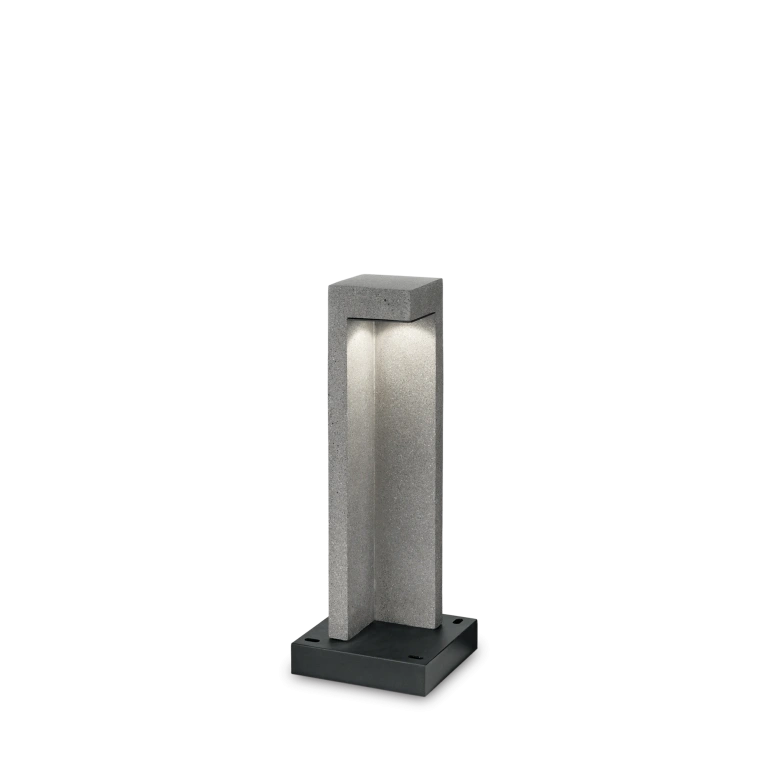 Градински стълб titano pt d49, grey, led 9w, 3000k, 430lm, ideal lux, 246994