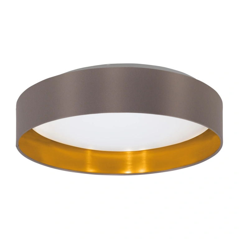 Плафон maserlo2, cappuccino/gold/white, led 24w, warm white, 2050lm, eglo, 99542