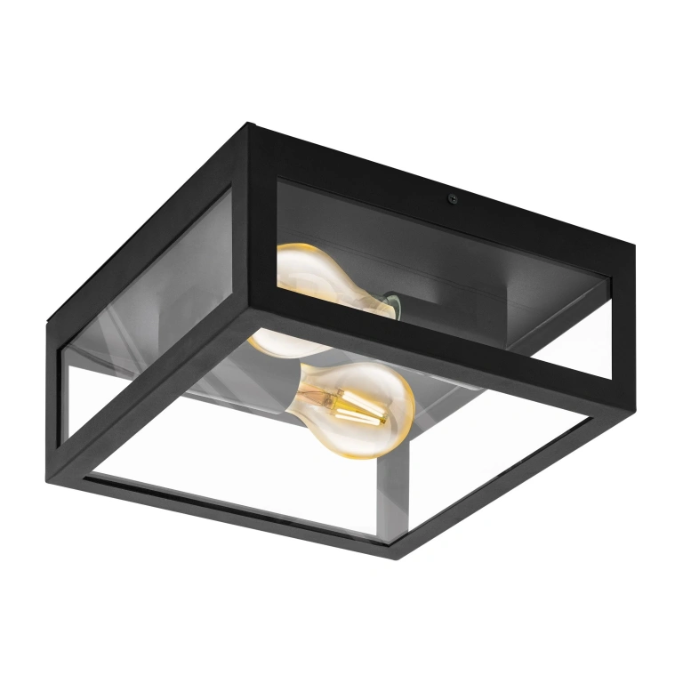 Плафон amezola, black/clear, 2xE27, eglo, 99122