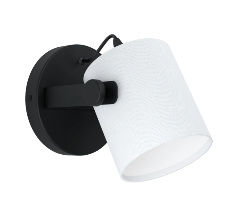 аплик hornwood1, black/white, 1xE27, eglo, 43427