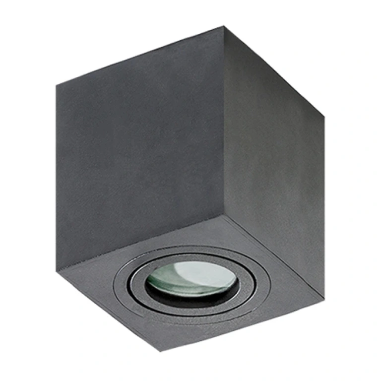 луна за външен монтаж brant square, black, 1xGU10, azzardo, az2878