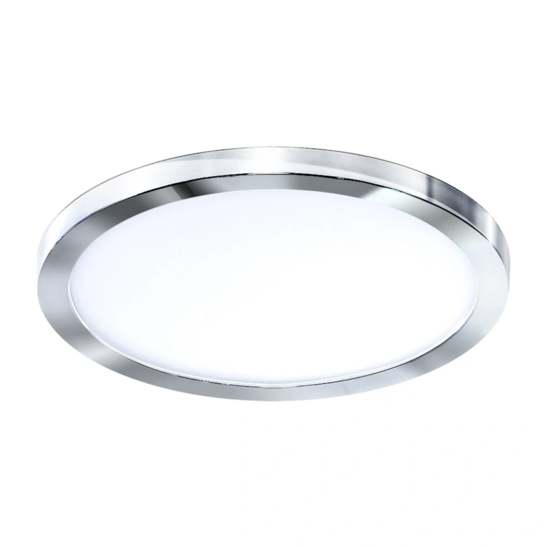 Луна slim round 15, chrome, led 12w, 4000k, 1000lm, azzardo, az2841