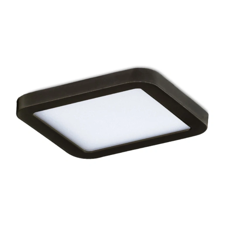 Луна slim square 9, black, led 6w, 3000k, 500lm, azzardo, az2833