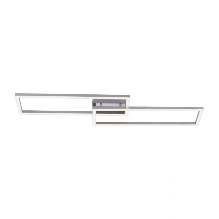 Плафон lolasmart-maxi, stainless steel, 2xled 18w, 2700k-5000k, 4320lm, rgb, leuchtendirekt, 16430-55