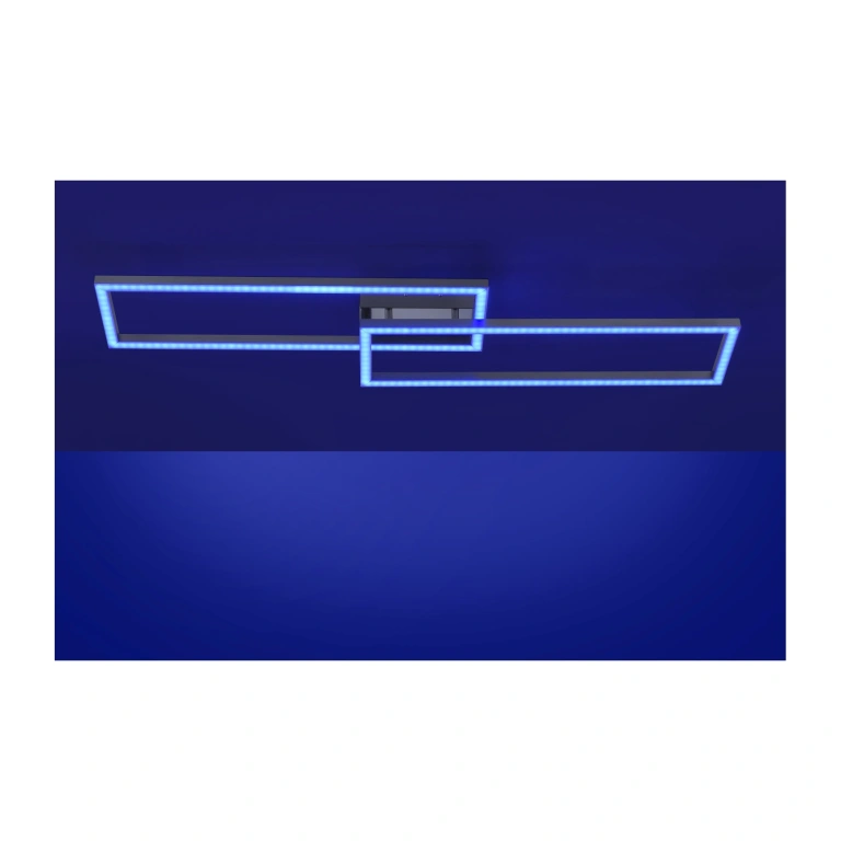 Плафон lolasmart-maxi, stainless steel, 2xled 18w, 2700k-5000k, 4320lm, rgb, leuchtendirekt, 16430-55