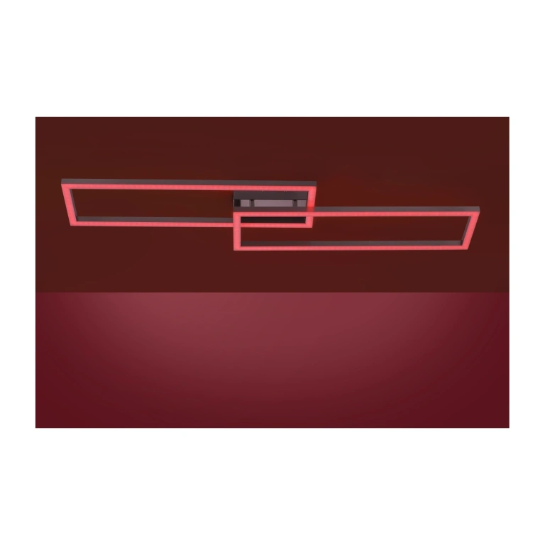 Плафон lolasmart-maxi, stainless steel, 2xled 18w, 2700k-5000k, 4320lm, rgb, leuchtendirekt, 16430-55