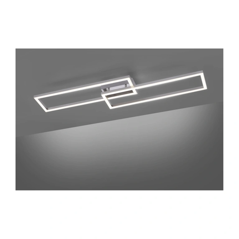 Плафон lolasmart-maxi, stainless steel, 2xled 18w, 2700k-5000k, 4320lm, rgb, leuchtendirekt, 16430-55