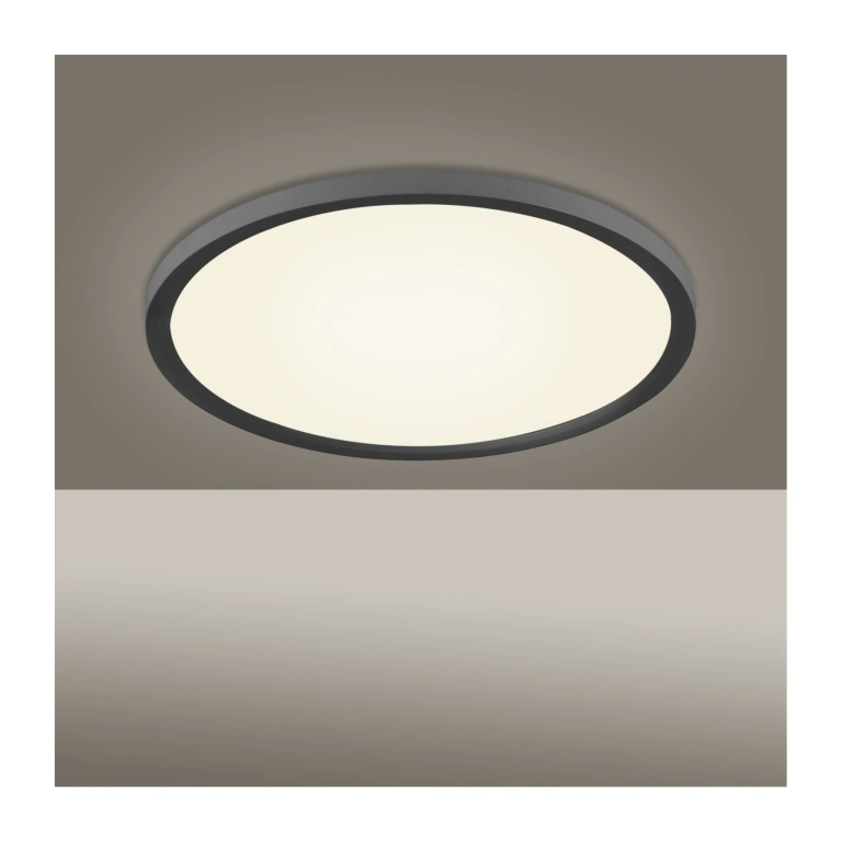 Led панел за външен монтаж flat, black, led 20w, 2700-5000k, 2500lm, leuchtendirekt, 15571-18