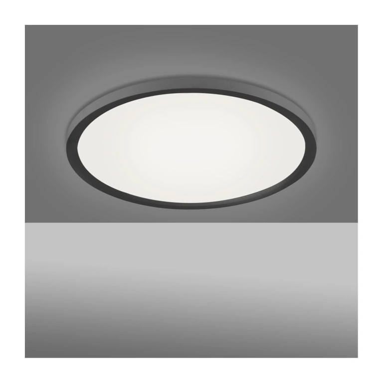 Led панел за външен монтаж flat, black, led 20w, 2700-5000k, 2500lm, leuchtendirekt, 15571-18