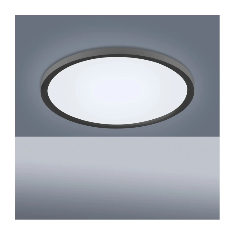 Led панел за външен монтаж flat, black, led 20w, 2700-5000k, 2500lm, leuchtendirekt, 15571-18