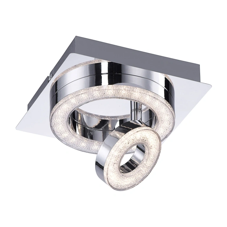Спот tim, chrome, led 2.8w+led 3.10w, 3000k, 420lm, leuchtendirekt, 14520-17