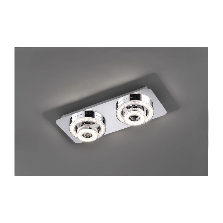 Спот tim, chrome, 2xled 2.8w+2xled 3.10w, 3000k, 860lm, leuchtendirekt, 14521-17