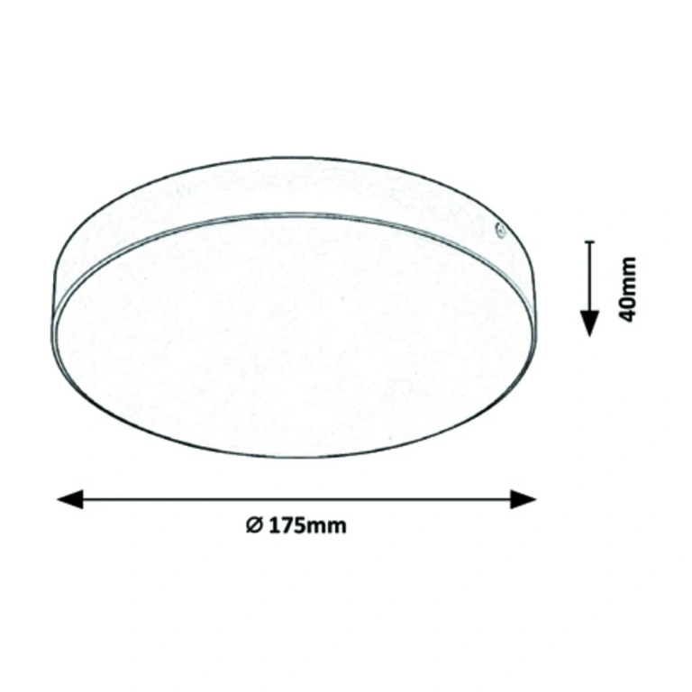 Градински плафон tartu, matt white/white, rabalux, led 18w, 2800k-4000k-6000k, 1800lm, 7893