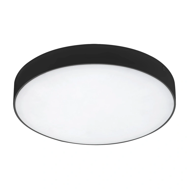градински плафон tartu, matt black/white, rabalux, led 18w, 2800k-4000k-6000k, 1800lm, 7897