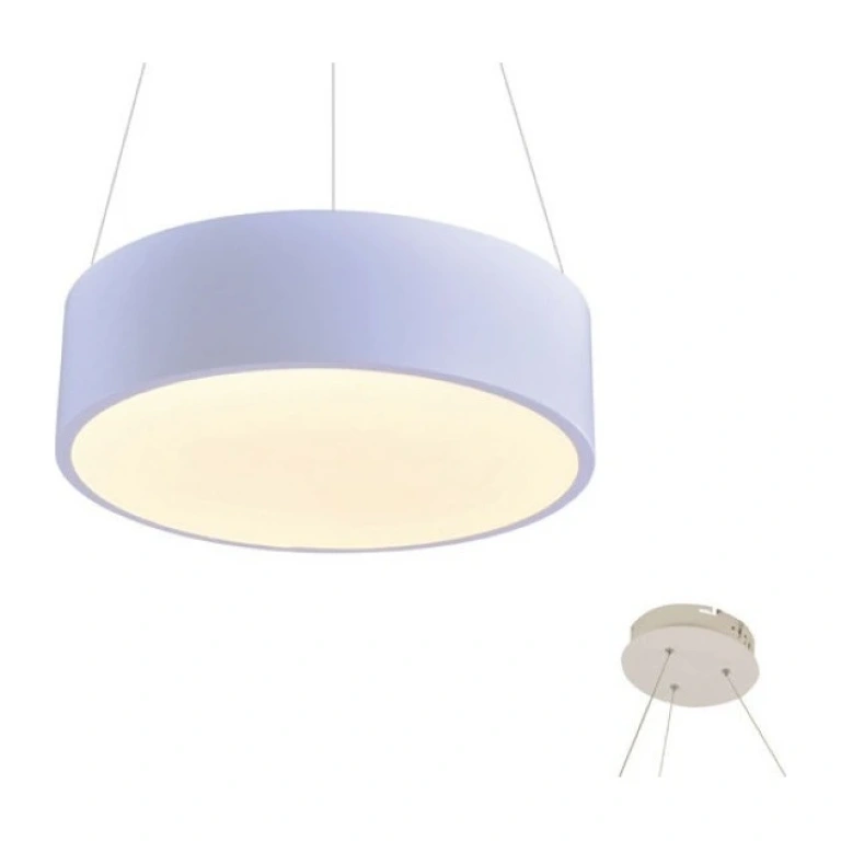 Пендел optimus, matt white+sandblast, aca lighting, led 32w, 3000k, 2560lm, v29ledp35wh