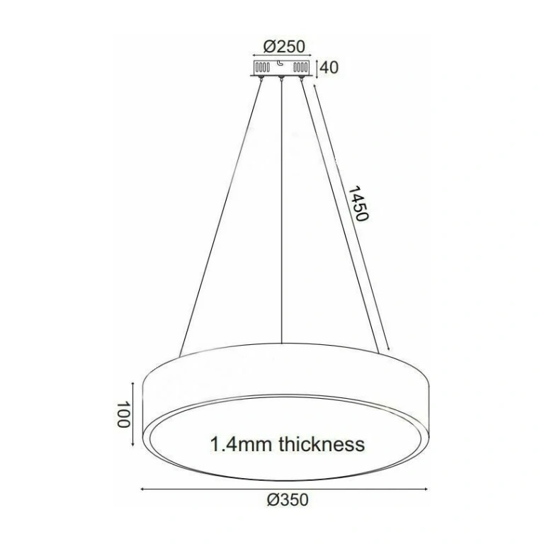 Пендел optimus, matt white+sandblast, aca lighting, led 32w, 3000k, 2560lm, v29ledp35wh