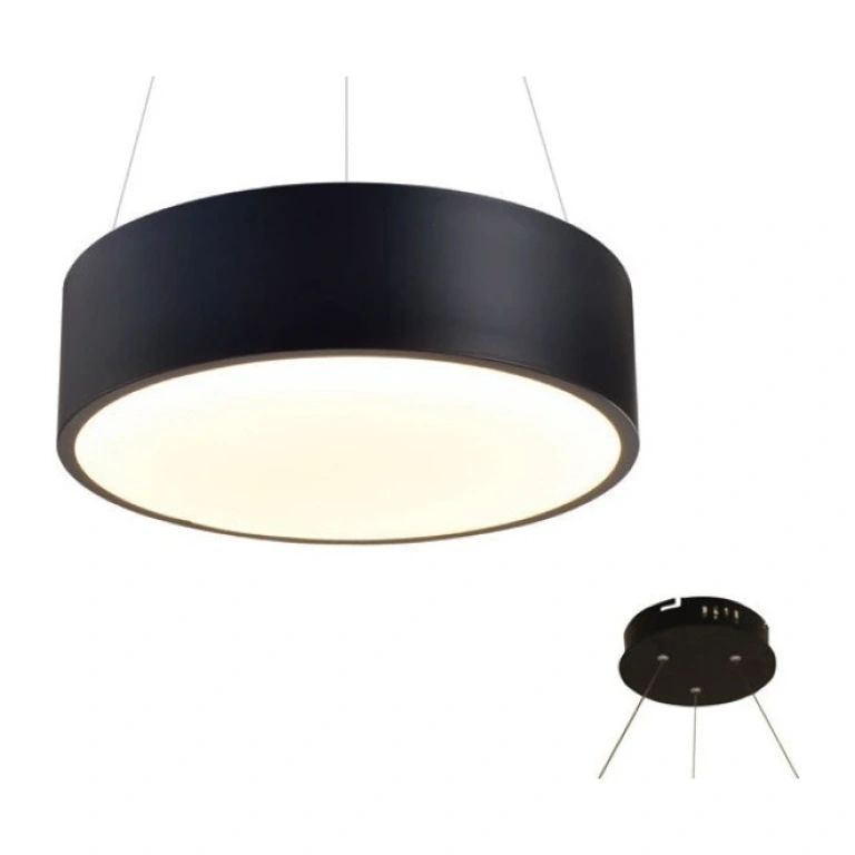 Пендел optimus, matt black+sandblast, aca lighting, led 32w, 3000k, 2560lm, v29ledp35bk