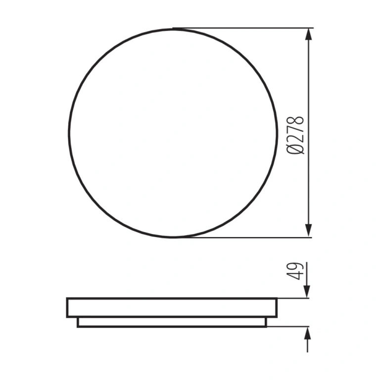 Плафон varso, бял, kanlux, led 18w, 4000k, 1620lm, 26441