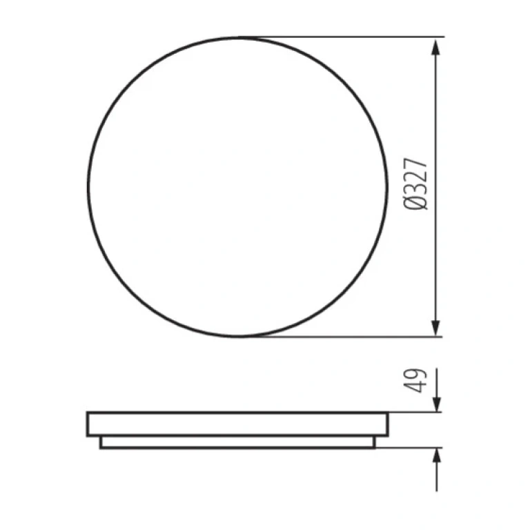 Плафон varso, kanlux, бял, led 24w, 3000k, 1620lm, 26444