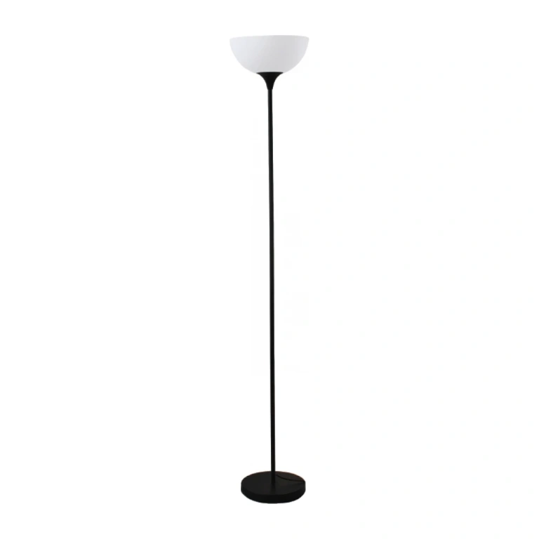 лампион basico, matt black+white, aca lighting, 1xE27, ks2026f1bk