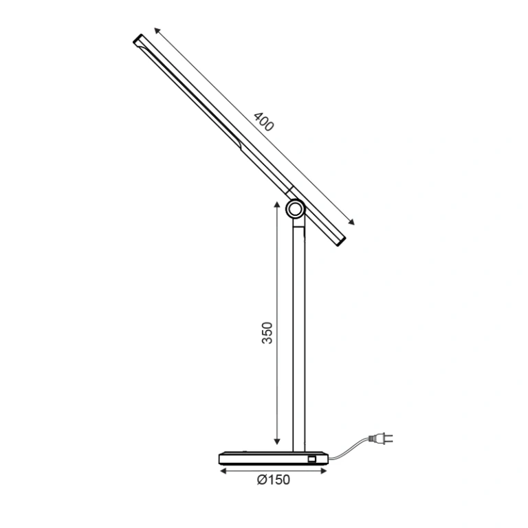 Работна лампа degas, black, aca lighting, led 7w, 3000k-6500k, 300lm, sf1816ledb