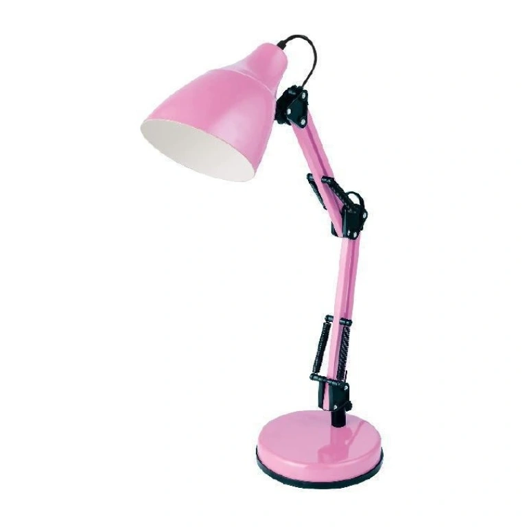 Работна лампа kingston, polished pink, aca lighting, 1xE27, 2918pk