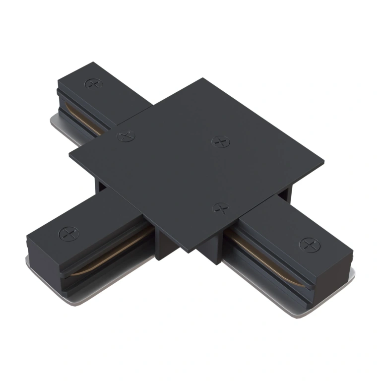 T-конектор за монофазна шина за вграден монтаж busbar trunkings, black, maytoni, tra002ct-11b