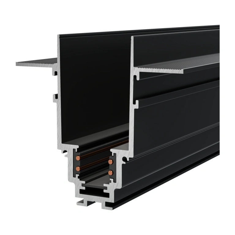 Магнитна релса за вграден монтаж magnetic, black, maytoni, 2m, trx004-222b