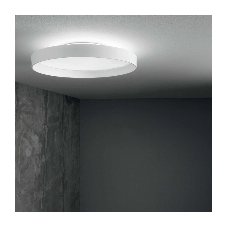 Плафон fly, white, ideal lux, led 50w, 3000k, 8000lm, 270302