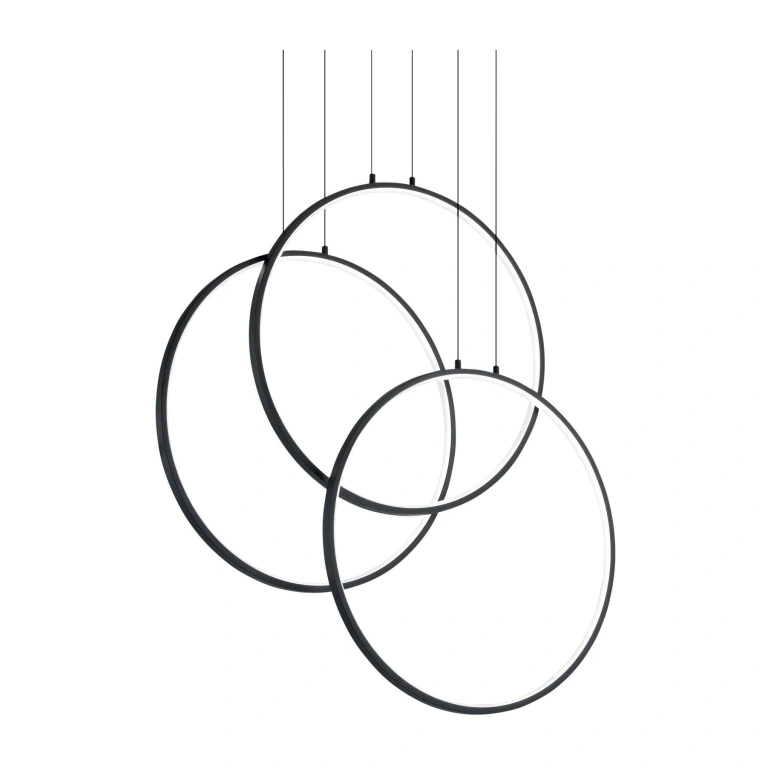 Полилей frame, black, ideal lux, led 82w, 3000k, 8000lm, 269337