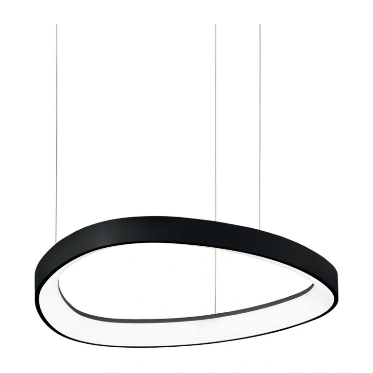 пендел gemini, black, ideal lux, led 38w, 3000k, 3900lm, 247236