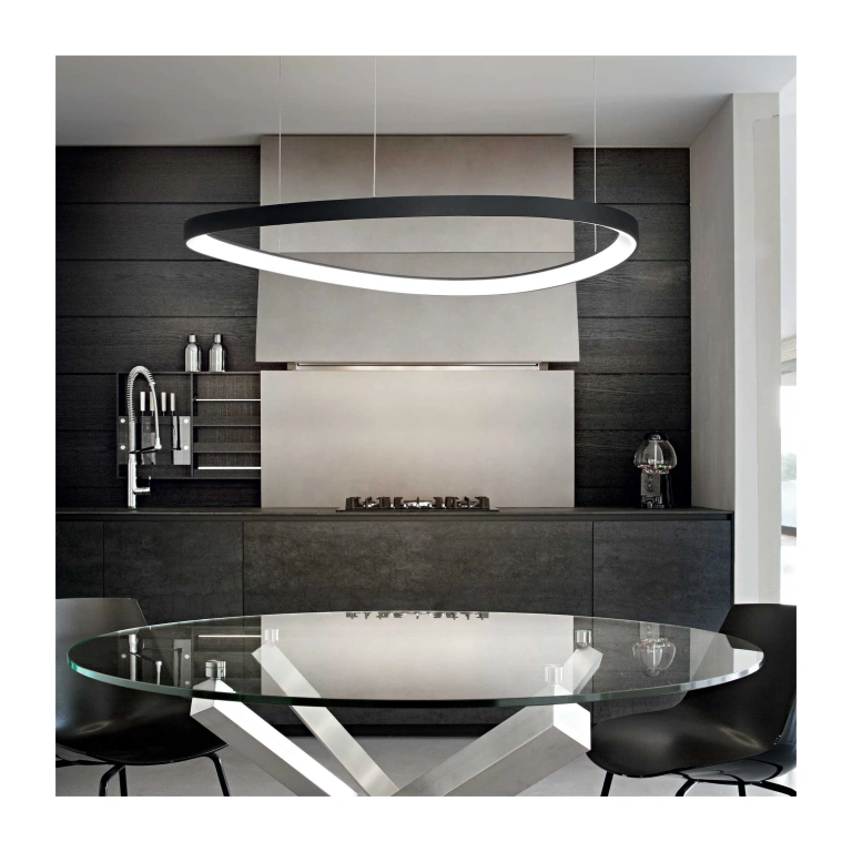 Пендел gemini, black, ideal lux, led 60w, 3000k, 6200lm, 247281