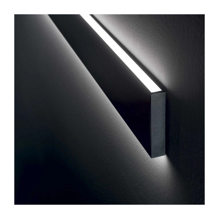 Аплик linus, black, ideal lux, led 34w, 4000k, 3850lm, 268071