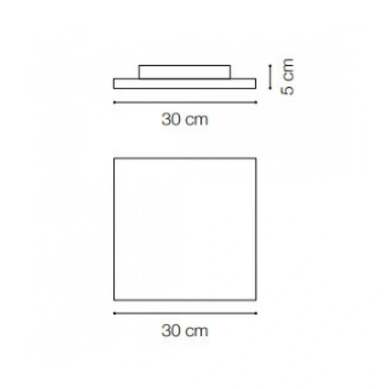 Градински плафон mib, white, ideal lux, led 20w, 3000k, 1550lm, 269122