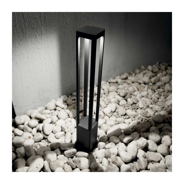 Градински стълб tifone, anthracite, ideal lux, led 8.5w, 3000k, 720lm, 250953