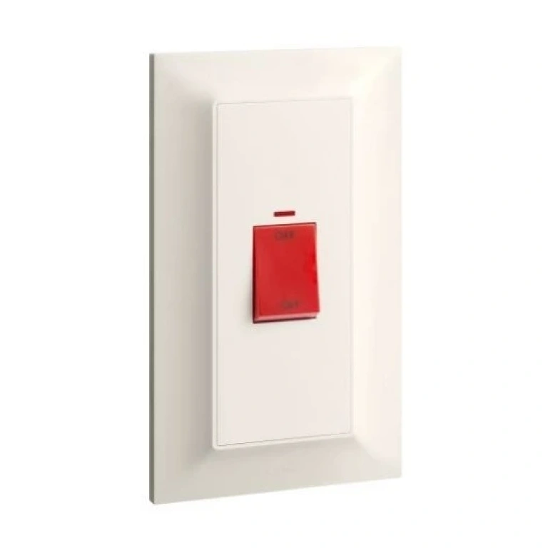 Бойлерен ключ с индикация голям, крем, 45a, 220v, 50hz, legrand, belanko s, 617877