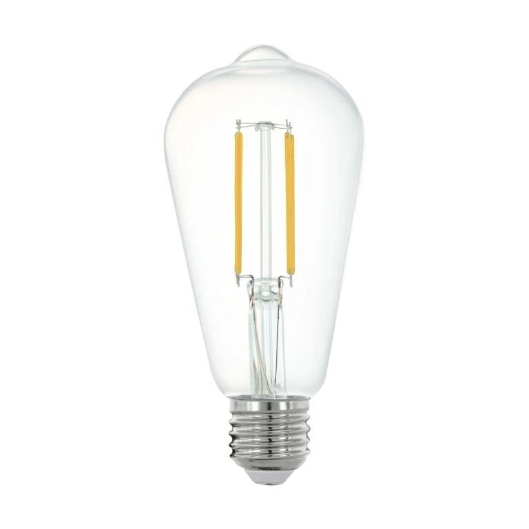 Led лампа, 6w, e27, transparent, eglo, e27-led-st64, 4000k, 806lm, 12232
