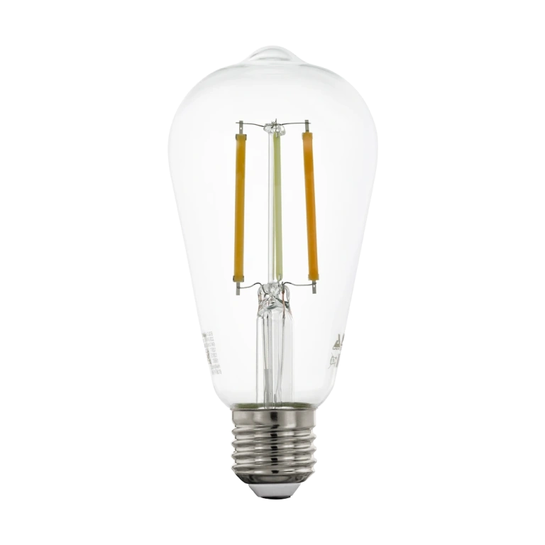 Led лампа, 6w, e27, transparent, eglo, e27-led-st64, 2200k-6500k, 806lm, 12236
