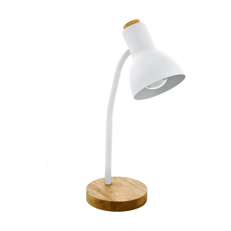 Работна лампа veradal, white/brown, eglo, 1xE27, 98832